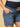 Blue Maternity Denim Shorts With Belly Support