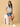 Blue Maternity Denim Shorts With Belly Support