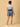 Blue Maternity Denim Shorts With Belly Support