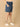 Blue Maternity Knit Denim Shorts With Belly Support - Light Wash - MDD - AN - LBDS - S