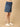 Blue Maternity Knit Denim Shorts With Belly Support - Light Wash - MDD - AN - LBDS - S