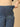 Blue Maternity Knit Denim Shorts With Belly Support - Light Wash - MDD - AN - LBDS - S