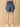 Blue Maternity Knit Denim Shorts With Belly Support - Light Wash - MDD - AN - LBDS - S