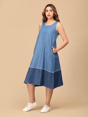 S Blue Me Away Women's Denim Chambray Dress - Women's Dress