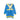 Blue & Mustard Big Bow & Stripes Sailor neck Winterwear Frock - 2 - 3 Years Kids Clothing