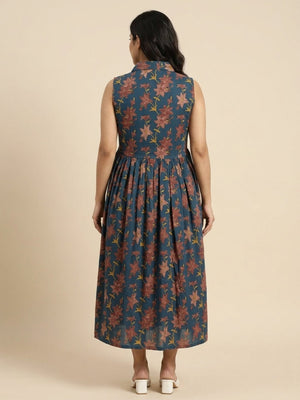 Blue Petal Story Maternity And Nursing Sleeveless Dress - S Maternity Casual Dress