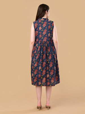 Blue Petal Story Maternity And Nursing Sleeveless Dress - S Maternity Casual Dress