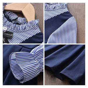 Blue Pinoform Style Smart Casual and Partywear for Girls - 3 - 4 Years Kids Clothing