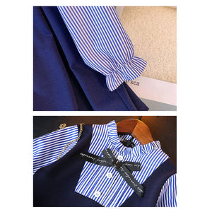 Blue Pinoform Style Smart Casual and Partywear for Girls - 3 - 4 Years Kids Clothing