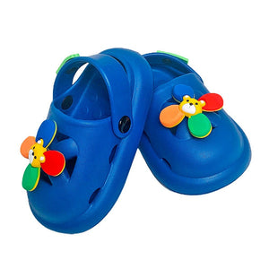 Blue Pinwheel Slip on Clogs, Summer/Monsoon all season Footwear for Toddlers & Kids - Little Surprise BoxBlue Pinwheel Slip on Clogs, Summer/Monsoon all season Footwear for Toddlers & Kids