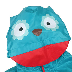 Little Surprise Box Blue Polka dots Owl Knee Length Raincoat for Kids - Little Surprise BoxLittle Surprise Box Blue Polka dots Owl Knee Length Raincoat for Kids