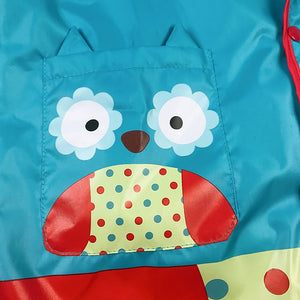 Little Surprise Box Blue Polka dots Owl Knee Length Raincoat for Kids - Little Surprise BoxLittle Surprise Box Blue Polka dots Owl Knee Length Raincoat for Kids