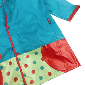 Little Surprise Box Blue Polka dots Owl Knee Length Raincoat for Kids - Little Surprise BoxLittle Surprise Box Blue Polka dots Owl Knee Length Raincoat for Kids