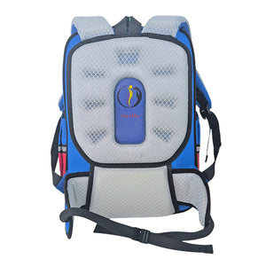 Blue Red Block Astronaut School Backpack for Kids - Back To School