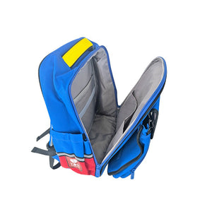 Blue Red Block Astronaut School Backpack for Kids - Back To School