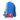 Blue Red Block Astronaut School Backpack for Kids - Back To School