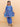 Ethnic Set-Blue Royal Floral Girls Kurta Set with Blue Royale Boys Jacket And Kurta Pajama Set