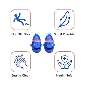 Blue Shark Slip on Clogs, Summer/Monsoon/ Beach Footwear for Toddlers and Kids, Unisex - 32 - 33 EUR Swim
