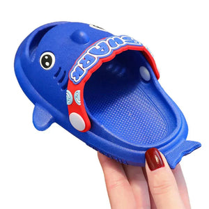 Blue Shark Slip on Clogs, Summer/Monsoon/ Beach Footwear for Toddlers and Kids, Unisex - 32 - 33 EUR Swim