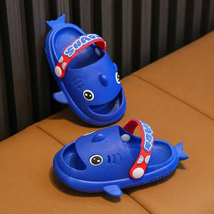 Blue Shark Slip on Clogs, Summer/Monsoon/ Beach Footwear for Toddlers and Kids, Unisex - 32 - 33 EUR Swim