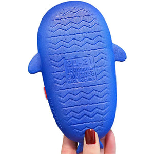 Blue Shark Slip on Clogs, Summer/Monsoon/ Beach Footwear for Toddlers and Kids, Unisex - 32 - 33 EUR Swim