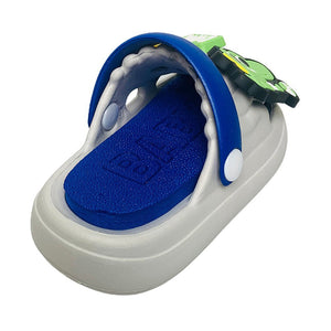 Blue Smilie Dino Slip on Clogs, Summer/Monsoon all season Footwear for Toddlers & Kids - Little Surprise BoxBlue Smilie Dino Slip on Clogs, Summer/Monsoon all season Footwear for Toddlers & Kids