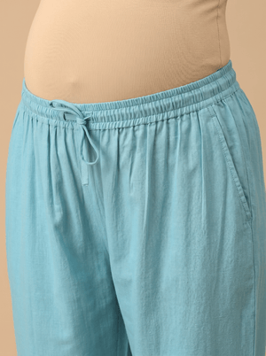 Blue-sy Vibes Maternity Lounge Pants - Blue Maternity Bottoms