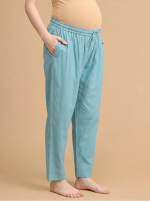 Blue-sy Vibes Maternity Lounge Pants - Blue Maternity Bottoms
