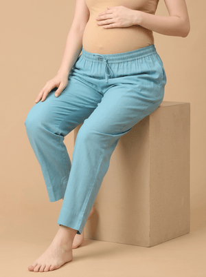 Blue-sy Vibes Maternity Lounge Pants - Blue Maternity Bottoms