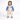 Blue Teddy Varsity Style, Full Sleeves Jumpsuit Romper for Tiny Toddlers - 6 - 12 Months Kids Clothing