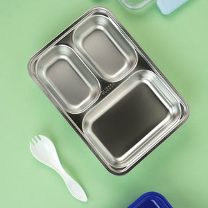 Blue Whale Big Size Stainless Steel Kids Lunch Box - Back To School