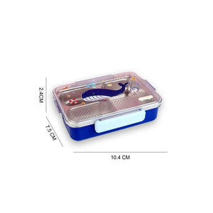 Blue Whale Big Size Stainless Steel Kids Lunch Box - Back To School
