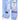 Blue & White Stripes 2pcs Fleece Winter Tracksuit Set for Kids - 2 - 3 Years Kids Clothing
