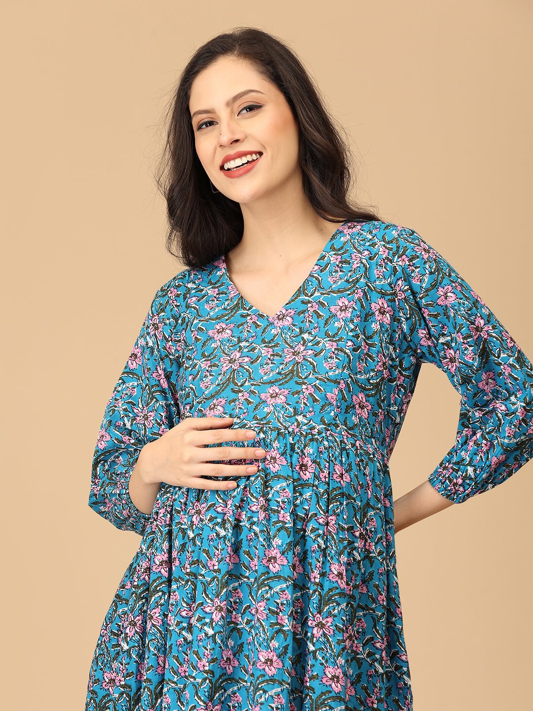 Blueming Marvel Maternity and Nursing Dress - DRS - SK - BLMRV - S
