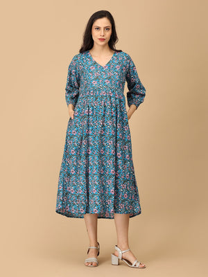 Blueming Marvel Maternity and Nursing Dress - DRS - SK - BLMRV - S