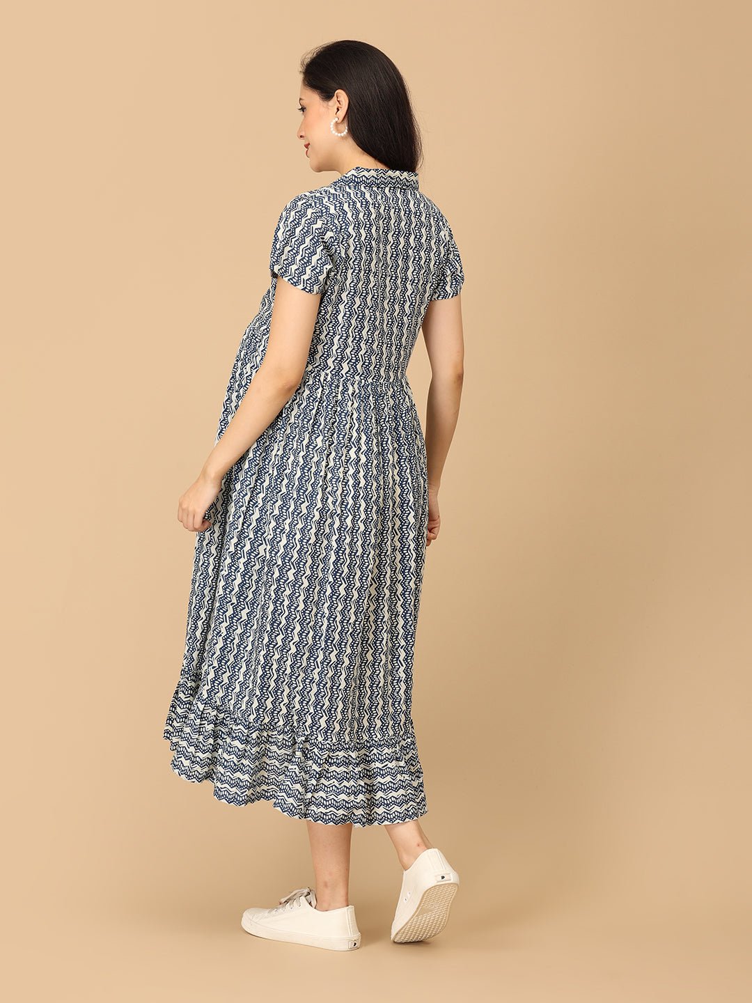 Bluetopia Maternity and Nursing Dress - DRS - SK - BLTPIA - S