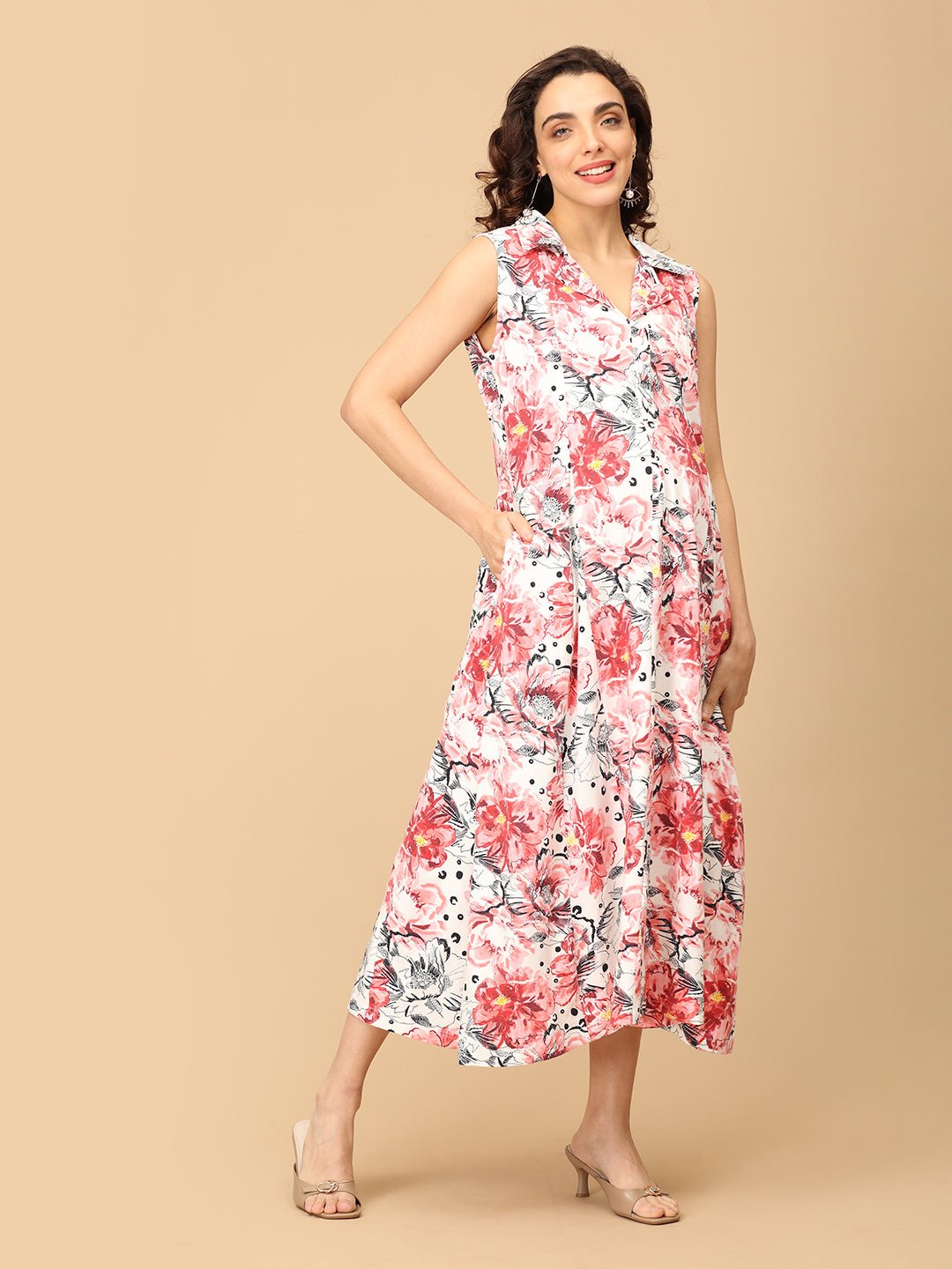 Blush Crush Maternity and Nursing Dress - DRS - SD - BLSCR - M