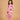 Blush Grid Girls Anarkali Kurta Set - 0-6 Months Girls Ethnic Set