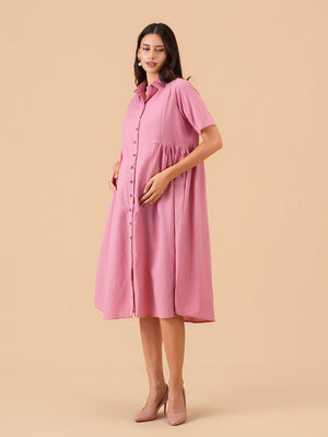 Blush Hour Maternity and Nursing Dress - S Maternity Casual Dress