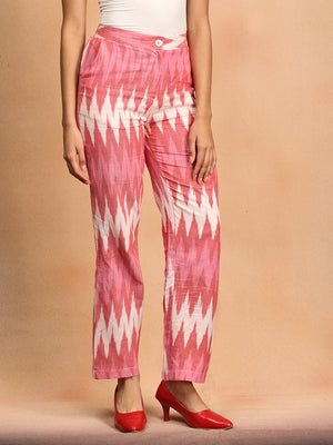 Blush Ikat Women's Co Ord Suit Set - XS Women's Co ord Set