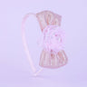 Blush Pink Sequined Bow Hairband for Girls - Choko Kids' Accessory - CHK531B