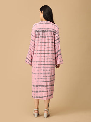 Blush & Swirl Maternity and Nursing Oversized Shirt Dress - DRS - SK - BLSWR - S