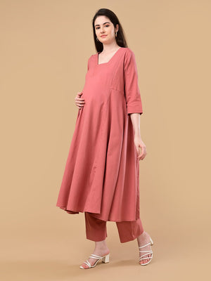 Boardroom Blush Maternity and Nursing Co Ord Set - S Maternity Co-ord Set