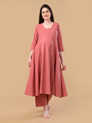 Boardroom Blush Maternity and Nursing Co Ord Set - S Maternity Co-ord Set