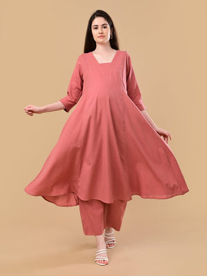 Boardroom Blush Maternity and Nursing Co Ord Set - S Maternity Co-ord Set