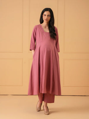 Boardroom Blush Maternity and Nursing Co Ord Set - S Maternity Co-ord Set