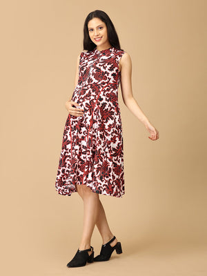 Bold in Bloom Maternity and Nursing Dress - DRS - SD - BLIBM - S