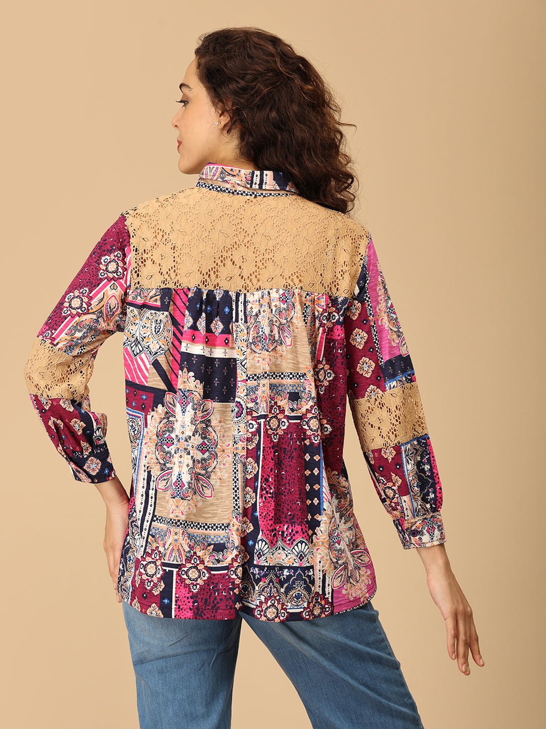 Bold Spectrum Maternity and Nursing Shirt - MAT - SD - BLDSP - S