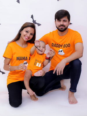 Boos Family T-shirt - Combo of 2 Tshirts with 1 Onesie - TWN2 - BOSFTS