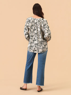 Botanical Escape Maternity and Nursing Top - S Maternity and Nursing Tops